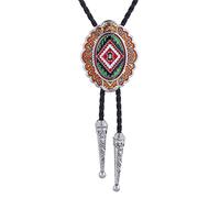 GPDNBIEU, Cravatta Bolo Tie - Costume casualCravatta western con stringhe da cowboy, donna,