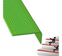 GPDNBIEU, Cuscinetti for scale Strisce di gomma Termoplastico Flessibile Paraspigoli for esterni Modanatura for naso for for marmo Legno Scale metalliche, Larghezza: 3x7 cm ((Green,L 2.1m/82.7in)