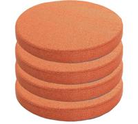 GPDNBIEU, Cuscini di seduta rotondi da pavimento 4 pezzi, cuscino for sedia antiscivolo in spugna ad alta densità 45D con rivestimento rimovibile for mobili interno, giardino(4,45cm)