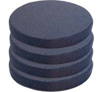 GPDNBIEU, Cuscini di seduta rotondi da pavimento 4 pezzi, cuscino for sedia antiscivolo in spugna ad alta densità 45D con rivestimento rimovibile for mobili interno, giardino(2,40cm)