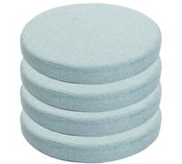 GPDNBIEU, Cuscini di seduta rotondi da pavimento 4 pezzi, cuscino for sedia antiscivolo in spugna ad alta densità 45D con rivestimento rimovibile for mobili interno, giardino(7,50cm)