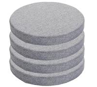 GPDNBIEU, Cuscini di seduta rotondi da pavimento 4 pezzi, cuscino for sedia antiscivolo in spugna ad alta densità 45D con rivestimento rimovibile for mobili interno, giardino(6,40cm)