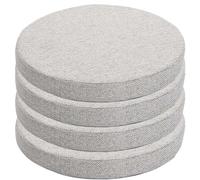 GPDNBIEU, Cuscini di seduta rotondi da pavimento 4 pezzi, cuscino for sedia antiscivolo in spugna ad alta densità 45D con rivestimento rimovibile for mobili interno, giardino(10,50cm)