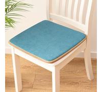 GPDNBIEU, Cuscini for sedie da pranzo, confezione 2 4 6 cuscini for in tinta unita, for con vari colori for interni ed esterni, 50x50 cm(Lake Blue (Velvet),6PCS)