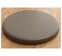 GPDNBIEU, Cuscino del sedile rotondo in pelle for sedia in memory foam, spessore 4,5 cm for antiscivolo for sgabello)(Dark Brown,30cm(11.8inch))