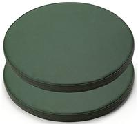 GPDNBIEU, Cuscino for sedia rotondo in memory foam da 2 confezioni, cuscino for morbido antiscivolo/cuscino for sgabello comodo for sedile bar(Green,35 * 2CM)