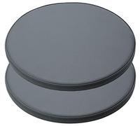 GPDNBIEU, Cuscino for sedia rotondo in memory foam da 2 confezioni, cuscino for morbido antiscivolo/cuscino for sgabello comodo for sedile bar(Dark Gray,45 * 2.5CM)