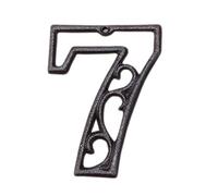 GPDNBIEU, Design con ritaglio 0-9, targhetta indirizzo della stanza retrò, adatta for interni ed esterni(7)