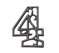 GPDNBIEU, Design con ritaglio 0-9, targhetta indirizzo della stanza retrò, adatta for interni ed esterni(4)