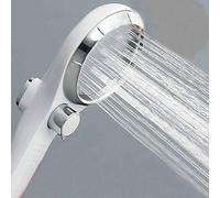GPDNBIEU, doccia portatile for bagno, soffione bianco con interruttore on/off, maniglia spegnimento e pulsante di regolazione dell'acqua