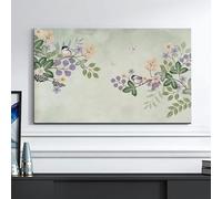 GPDNBIEU, Fodera da 32-80 Pollici in Morbido Tessuto di Poliestere for Camera Letto e Soggiorno, Fodera Decorativa antistatica Lavabile in Lavatrice(Flower5,49-52inch)