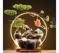 GPDNBIEU Fontane da scrivania, con Sfere di Cristallo a Luce LED Regolabili e nebulizzatori, for Soggiorno/Zen/Arredamento Domestico/Ufficio(D)