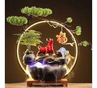 GPDNBIEU Fontane da scrivania, con Sfere di Cristallo a Luce LED Regolabili e nebulizzatori, for Soggiorno/Zen/Arredamento Domestico/Ufficio(A)