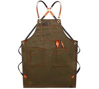 GPDNBIEU, Grembiuli da uomo for grembiuli for attrezzi, grembiule in tela for, lavoro resistente con tasche, for strumenti all'usura dio kvalitet(Grün)