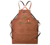 GPDNBIEU, Grembiuli da uomo, Grembiule in tela - lavoro resistente for falegnami, fabbro, barbecue, giardiniere, officina(Unique Colour)