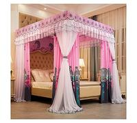 GPDNBIEU, Letti da 1,5 m/1,8 m/2 m - Protezione a 360° - E Ombreggiatura - Baldacchino for Letto Domestico for Tutte Le Stagioni(Style10,150x200x200cm)