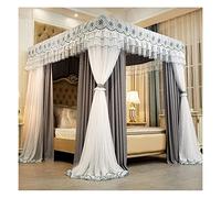 GPDNBIEU, Letti da 1,5 m/1,8 m/2 m - Protezione a 360° - E Ombreggiatura - Baldacchino for Letto Domestico for Tutte Le Stagioni(Style4,200x220x200cm)