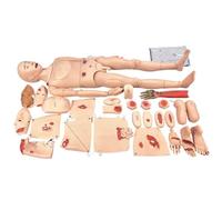 GPDNBIEU, Manichino multifunzionale for cure traumatologiche di primo soccorso con modulo traumatologico for formazione medica infermieristica, maschio