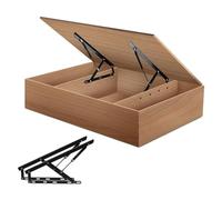 GPDNBIEU, Meccanismo di sollevamento pneumatico del letto da 2 pezzi for scatole da letto pesanti Molle a gas Cerniere for mobili Cerniere a molla Cerniere a molla pieghevoli sollevabili(610mm)