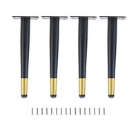 GPDNBIEU, Mobili neri, mobili fai da te, cono dritto/cono obliquo, for tavolino caffè, mobile TV, mobiletto(Blackwithgold,40cm/15.7in)