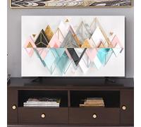 GPDNBIEU, Moderna copertura TV for interni Coperture da 19-65 pollici, proteggi schermo Art Cover Tipo for schermi piatti LCD LED al plasma Televisori Panno antipolvere, Colore:C(A,55in(130x80cm))