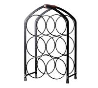 GPDNBIEU Portabottiglie, con maniglia, bello e durevole, assemblaggio semplice(Black)