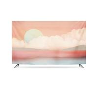 GPDNBIEU, Proteggi Display for Pittura Decorativa in Tessuto Estensibile da 32-80 Pollici for Alba e Tramonto for schermi di Computer/LED(Sunrise3,32inch)