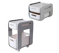 GPDNBIEU, Scaffale mobile sotto la scrivania dell'ufficio, carrello, scaffale for, for con rotelle, scorrevole, multiuso cassetto(D)