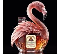 GPDNBIEU, Sculture di bottiglie vino e whisky a forma fenicottero 3D da 320 ml, bellissime decorazioni for caraffe in vetro(D)