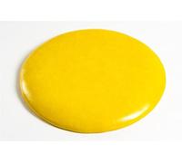 GPDNBIEU, Sgabello rotondo Cuscino for sedia antiscivolo Cuscini in spugna di pelle Sedile for carte da ristorante bar for for(Yellow,35cm)