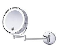 GPDNBIEU, Specchi da bagno a led Led con luce Specchio cosmetico pieghevole telescopico