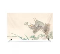 GPDNBIEU, Stampa Vintage da 32-80 Pollici Adatta for schermi LED/LCD Appendere a Parete e Protezione del Display Desktop(Beige,65inch)