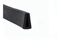 GPDNBIEU, Striscia di tenuta in gomma a U, rivestimento del bordo in gomma con canale a U fondo piatto 3,28 piedi nero Striscia di tenuta del bordo di rivestimento isolante in gomma for autoveicoli(25