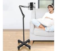 GPDNBIEU, Supporto regolabile in altezza con ruota universale, supporto for braccio flessibile for telefono/tablet/pad da 3,5-11"(Type 1)