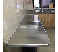 GPDNBIEU, Tavolo da bar pieghevole for la colazione montato a parete con tavolo da pranzo da pranzo a ribalta Piccolo tavolo sospeso salvaspazio in acciaio inossidabile(60x40cm/23inchx16inch)