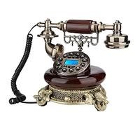 GPDNBIEU, Telefono fisso vintage vecchio stile con display LCD, classico telefono retrò europeo for l'arredamento di casa, hotel, ufficio(B)