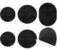 GPDNBIEU, Toppa autoadesiva for Il Foro del Tallone da 3 Paia for la Parte Posteriore delle Scarpe Sportive, Kit, Morbido e Resistente(Black)