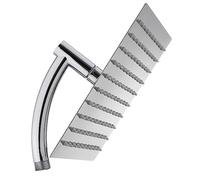 GPDNBIEU, tubo irrigatore testa doccia a pioggia portatile ugello argento spruzzatore soffione ad alta pressione flessibile del rubinetto quadrato universale abs