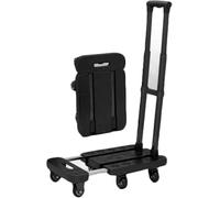 GPECTIFO Carrello a pianaleCarrello a pianale in plasticaCarrello Pieghevole da 50 cm/55 cmCarrello mobileCarrello a pianale Leggero(Black,S)