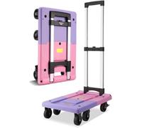 GPECTIFO Carrello a pianaleCarrello a pianale in plasticaCarrello Pieghevole da 50 cm/55 cmCarrello mobileCarrello a pianale Leggero(S)