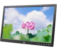 GPECTIFO Cornice Digitale con Pulsante Touch da 17 Pollici, Album elettronico HDMI HD 1080P, espositore da Parete, Lettore Video pubblicitario, Lettore Video HD Bianco e Nero(Black)