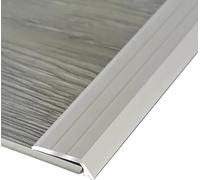 GPECTIFO Nastro di transizione per pavimenti in alluminio robusto, per colmare il divario tra le piastrelle per pavimenti in laminato di altezza simile, protezione antiscivolo dei bordi di pendenza (E