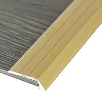 GPECTIFO Nastro di transizione per pavimenti in alluminio robusto, per colmare il divario tra le piastrelle per pavimenti in laminato di altezza simile, protezione antiscivolo dei bordi di pendenza (C