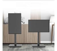 GPECTIFO Supporto TV Universale Regolabile, Supporto TV Mobile, Carrello TV Mobile su Ruote, Schermo Fisso Orizzontale e Verticale for schermi Piatti LED da 32 a 65 Pollici, Fino a 100 kg (Nero)