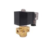 GPG 50bar 90bar 2 Way Brass Water High Pressure Solenoid Valve Normally Open 1/4" 380V 220V PG-01K GPG-M02K NO With Plug Type(AC380V_90BAR)