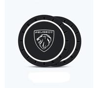 GPKFOLQM 2 Pezzi Sottobicchieri Auto, per Peugeot 3008 5008 GT Line Resistenti alle Alte Temperature Antiscivolo sottobicchieri Portabicchieri Inserto Sottobicchieri,A