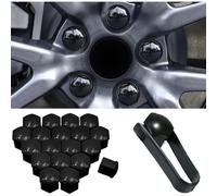 GPKFOLQM 20 Pezzi Copri Bulloni Auto, per Smart Fortwo Forfour 453 451 450 Copertura Dado Ruota Pneumatici Tappi Protettivi Tappi Bulloni Ruote Esagonali Copridadi,A-17mm