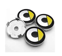 GPKFOLQM 4 Pezzi Auto Coprimozzi, per Smart Fortwo Forfour 450 451 454 453 60MM Auto Ruote Centro Cerchi Copricerchi Cerchioni Copertura Antipolvere Copri Ruota Trim,B