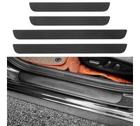 GPKFOLQM 4 Pezzi Battitacco Auto, per Fiat Panda 2003-2024/Fiat Panda 4x4 2004-2024 Battitacco Auto Battitacco Protezione Plates Anti-Graffio Scuff Adesivi Decorazione Accessori