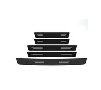 GPKFOLQM 5 Pezzi Battitacco Auto, per BMW X5 M3 E90 E46 E60 F10 F20 E70 E53 E92 E91 E30 E87 Battitacco Auto Battitacco Protezione Plates Anti-Graffio Scuff Adesivi Decorazione Accessori